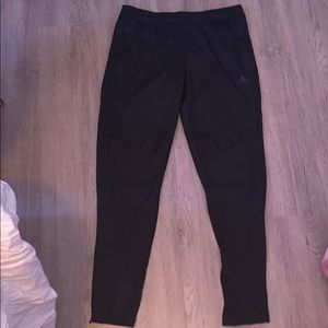 Black Adidas track pants
